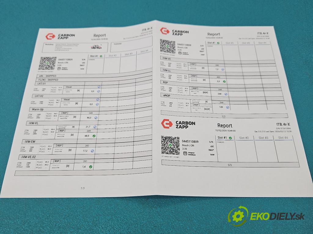 Opel Insignia B 2017-2022 2.0 cdti 209KM automatic 154 kW 1956 cm3 5- vstrek 0445110809 (Vstrekovač paliva)