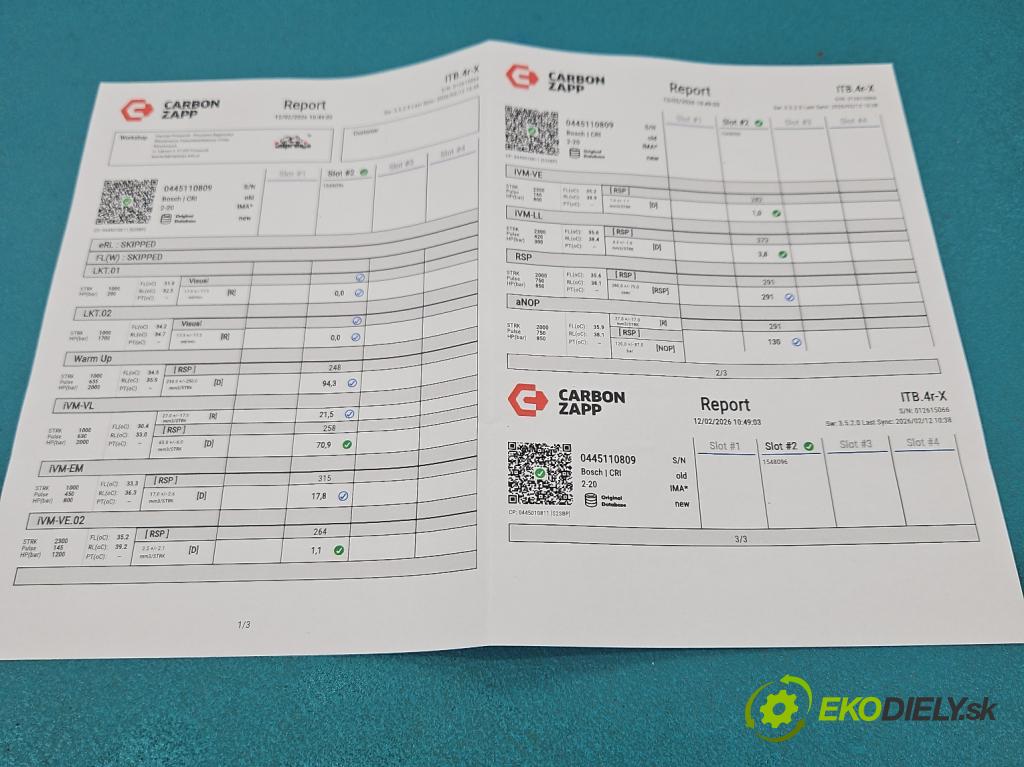 Opel Insignia B 2017-2022 2.0 cdti 209KM automatic 154 kW 1956 cm3 5- vstrek 0445110809 (Vstrekovač paliva)