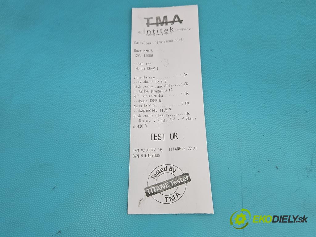 Honda CR-V I 1995-2001 2.0 16V 128 hp manual 94 kW 1973 cm3 5- startér:  (Startér)