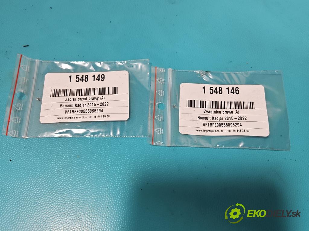 Renault Kadjar 2015-2022 1.2 131 hp manual 96 kW 1197 cm3 5- náboj pravé  (Náboj kola)