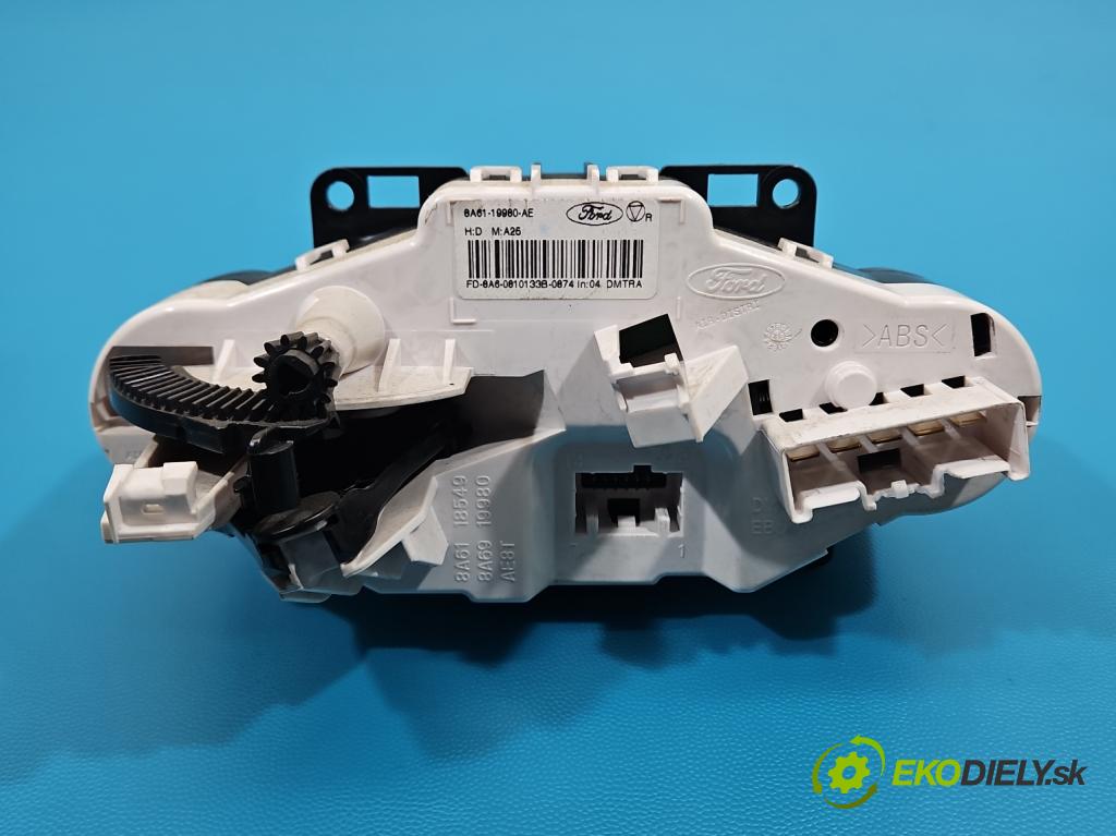 Ford Fiesta Mk7 2008-2017 1.2 16V 82 HP manual 60 kW 1242 cm3 3- panel kúrenia 8A61-19980-AE