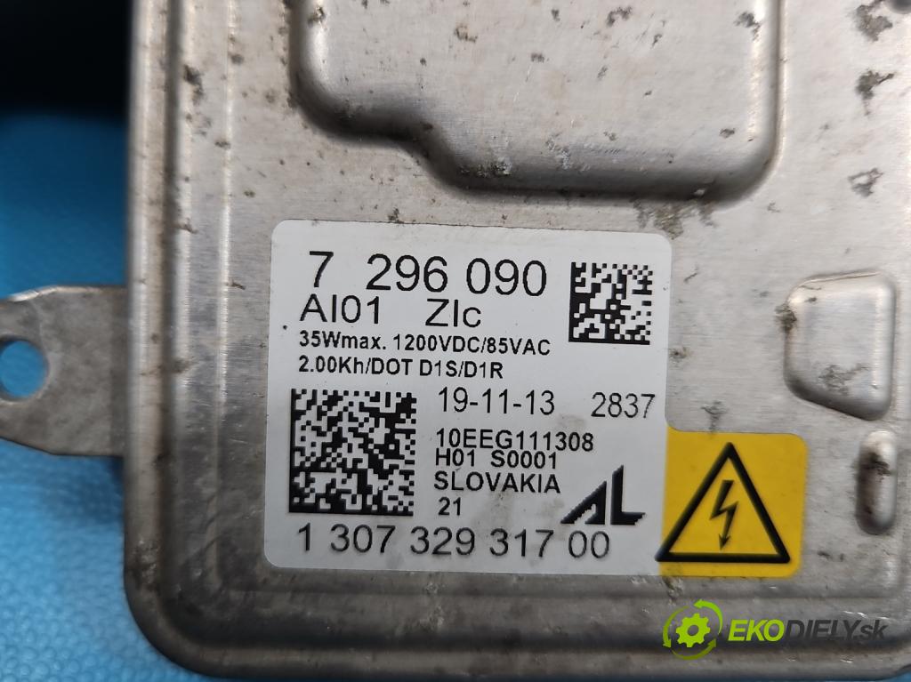 Bmw 3 F30 2011-2018 2.0d 184hp manual 135 kW 1995 cm3 5- střídač: xenon 7296090 (Riadiaca jednotka xenónu)