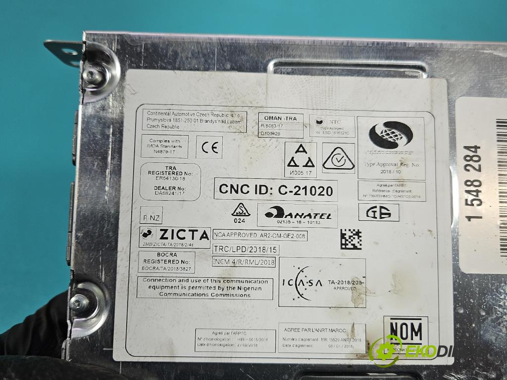 Peugeot 508 II 2018- 1.5 hdi 131 HP manual 96 kW 1499 cm3 5- Radio originál 9833438380