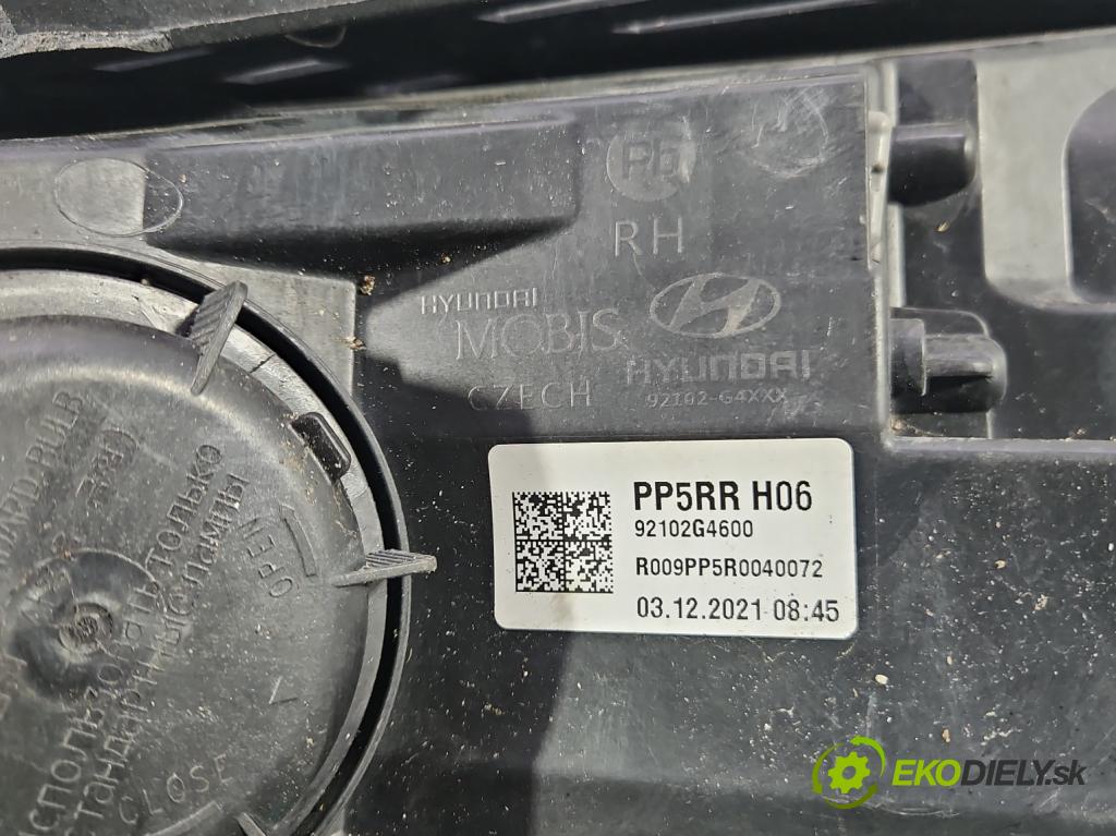 Hyundai I30 III 2016- 2.0 16V 280KM: automatic 206 kW 1998 cm3 5- Reflektor: pravý 92102G4600 (Svetlo predné pravé)