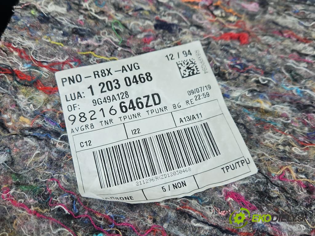 Peugeot 508 II 2018- 1.5 hdi 131 HP manual 96 kW 1499 cm3 5- Čalounictví: dvere predné ľavé 98216646ZD