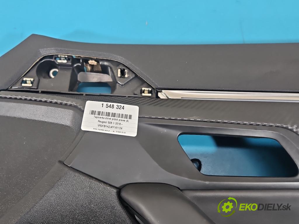 Peugeot 508 II 2018- 1.5 hdi 131 hp manual 96 kW 1499 cm3 5- Tapacír: dveře přední pravé