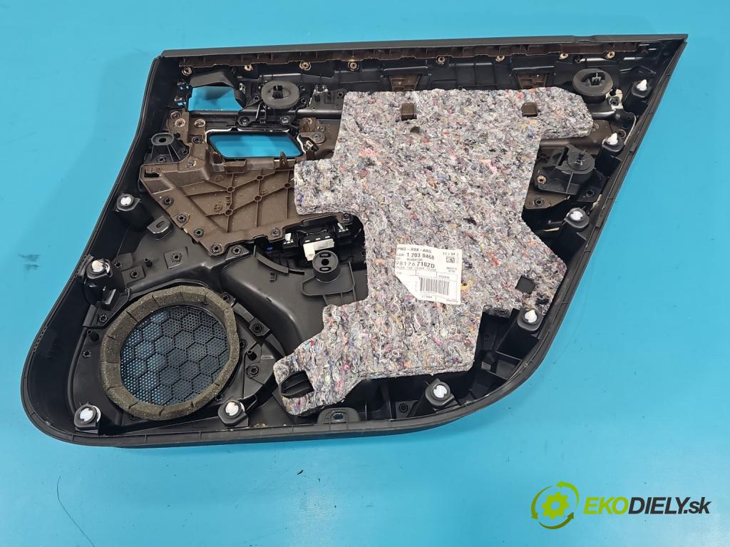 Peugeot 508 II 2018- 1.5 hdi 131 hp manual 96 kW 1499 cm3 5- Tapacír: dveře zadní levé 98176710ZD