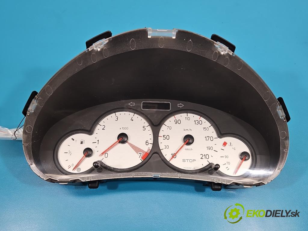 Peugeot 206 1.4 8V 75 HP manual 55 kW 1360 cm3 3- prístrojovka/ budíky 9656696380 (Prístrojová doska)