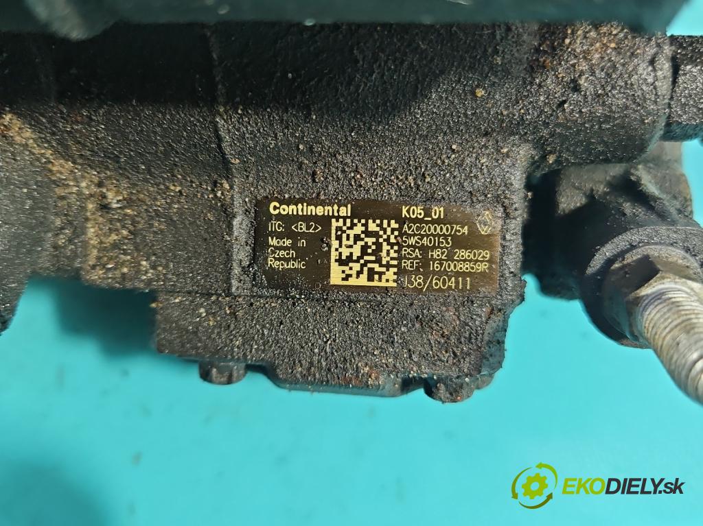 Renault Megane III 2008-2016 1.5 dci 106 HP manual 78 kW 1461 cm3 5- čerpadlo vstrekovacia 167008859R (Vstrekovacie čerpadlo)