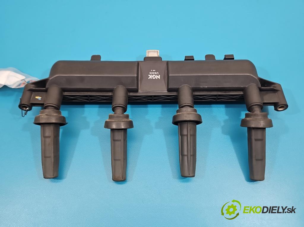 Peugeot 206 1.4 8V 75 HP manual 55 kW 1360 cm3 3- cievka zapaľovacia  (Zapaľovacia cievka)