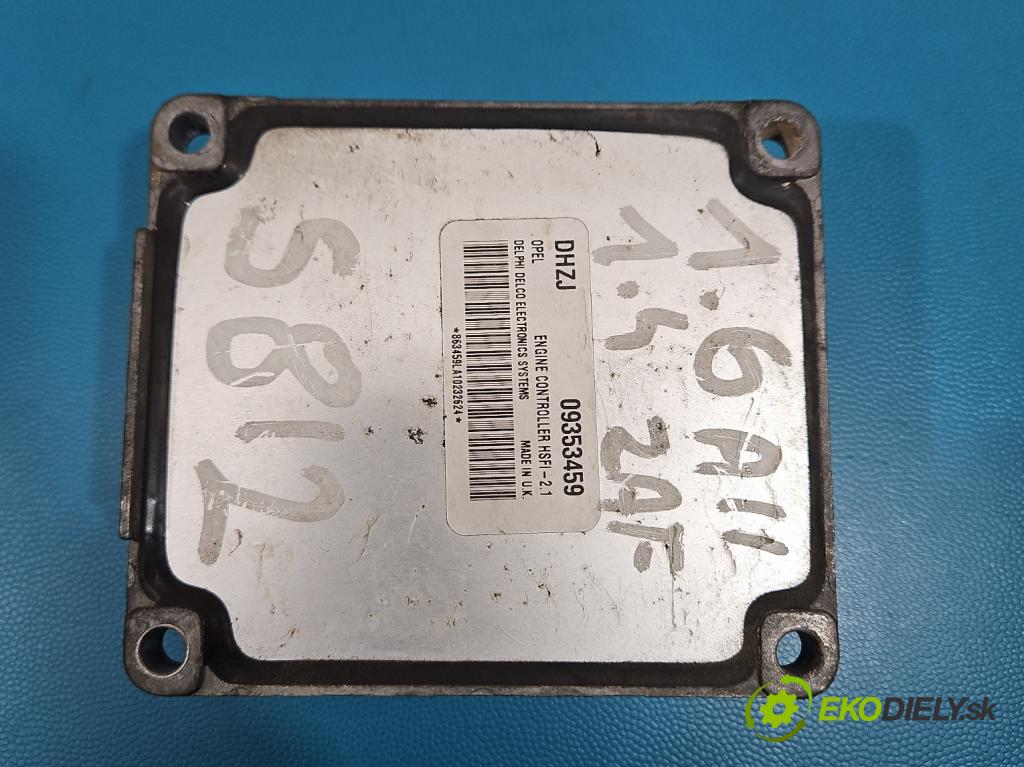 Opel Astra II 1998-2009 1.6 8V 84KM manual 62 kW 1598 cm3 5- riadiaca jednotka motora 09353459