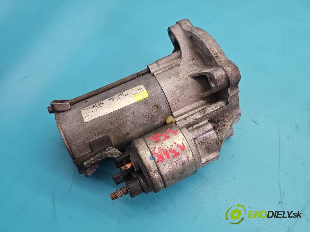 Peugeot 206 1.4 8V 75 HP manual 55 kW 1360 cm3 3- štartér 9648644680 (Štartér)