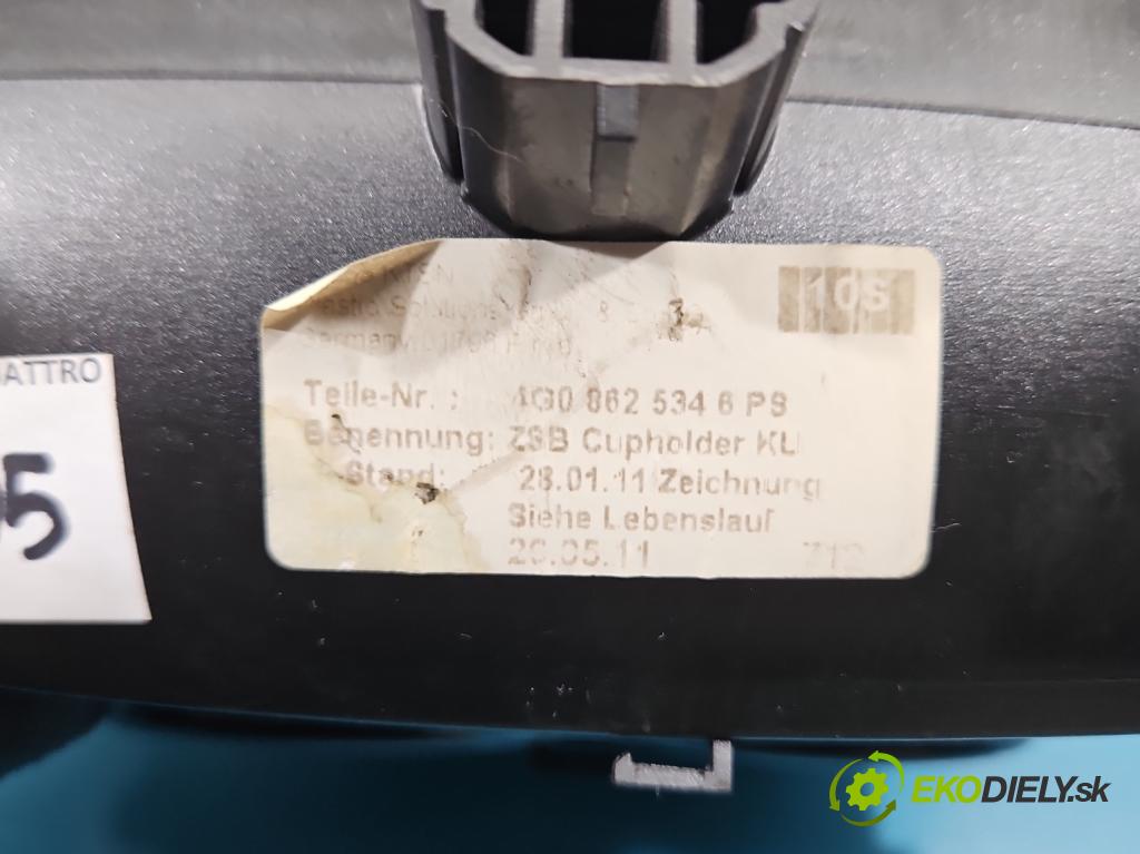 Audi A6 C7 2011-2018 2.0 TFSI 179KM automatic 132 kW 1984 cm3 4- Rukojeť: na nápoje: 4G0862534 (Držiak (úchyt) na nápoje)