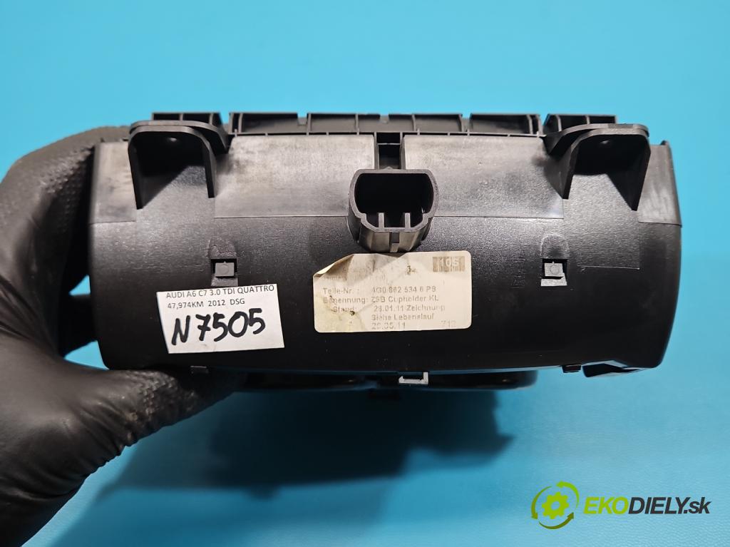 Audi A6 C7 2011-2018 2.0 TFSI 179KM automatic 132 kW 1984 cm3 4- Rukojeť: na nápoje: 4G0862534 (Držiak (úchyt) na nápoje)