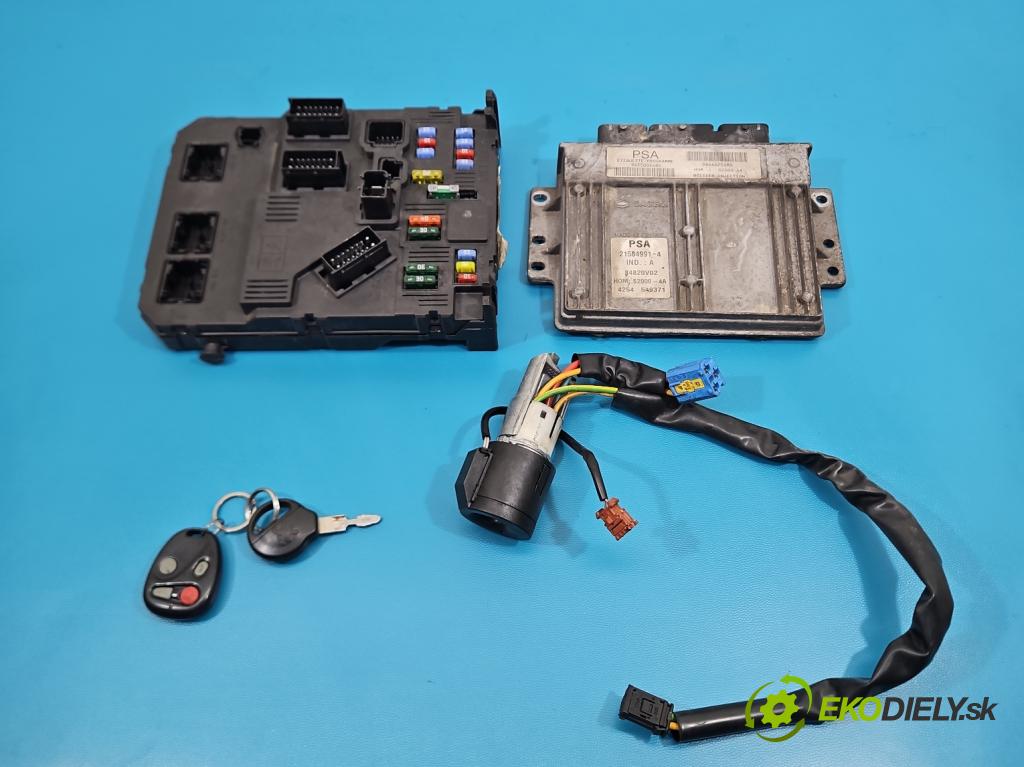 Peugeot 206 1.4 8V 75 HP manual 55 kW 1360 cm3 3- riadiaca jednotka motora 9655004480