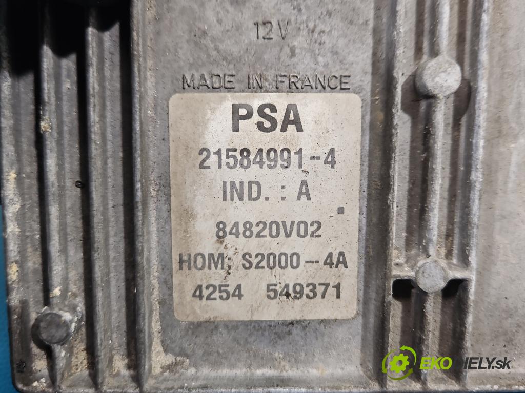 Peugeot 206 1.4 8V 75 HP manual 55 kW 1360 cm3 3- riadiaca jednotka motora 9655004480