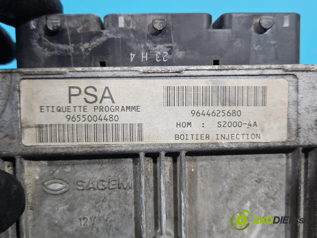 Peugeot 206 1.4 8V 75 HP manual 55 kW 1360 cm3 3- riadiaca jednotka motora 9655004480
