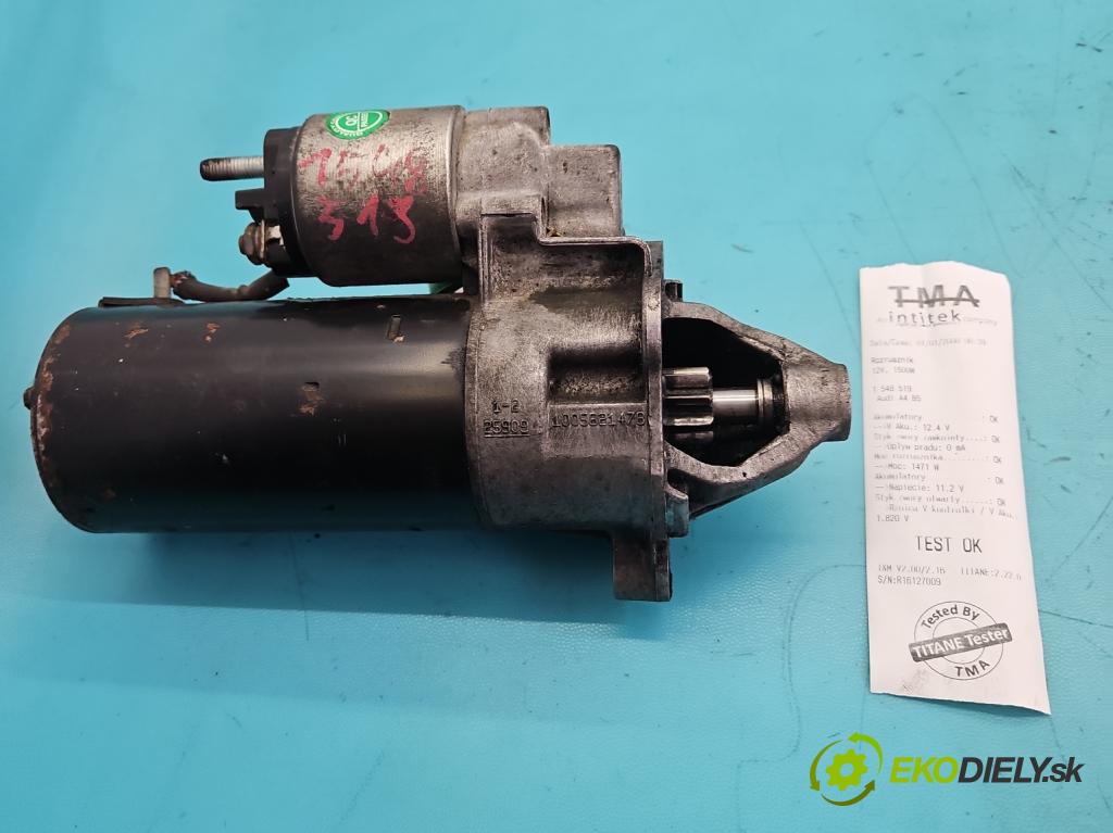 Audi A4 B5 1994-2001 1.9 tdi 110 HP manual 81 kW 1896 cm3 4- štartér 068911024G (Štartér)
