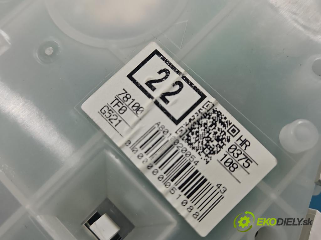 Honda Jazz III 2008-2014 1.3 16V 99 HP automatic 73 kW 1339 cm3 5- prístrojovka/ budíky HR-0375-108 (Prístrojová doska)