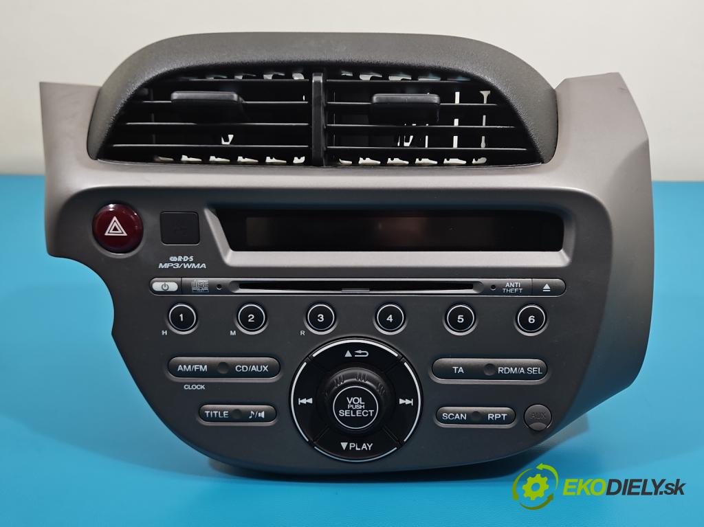 Honda Jazz III 2008-2014 1.3 16V 99 HP automatic 73 kW 1339 cm3 5- Radio originál 39101-TF0-G216-M1