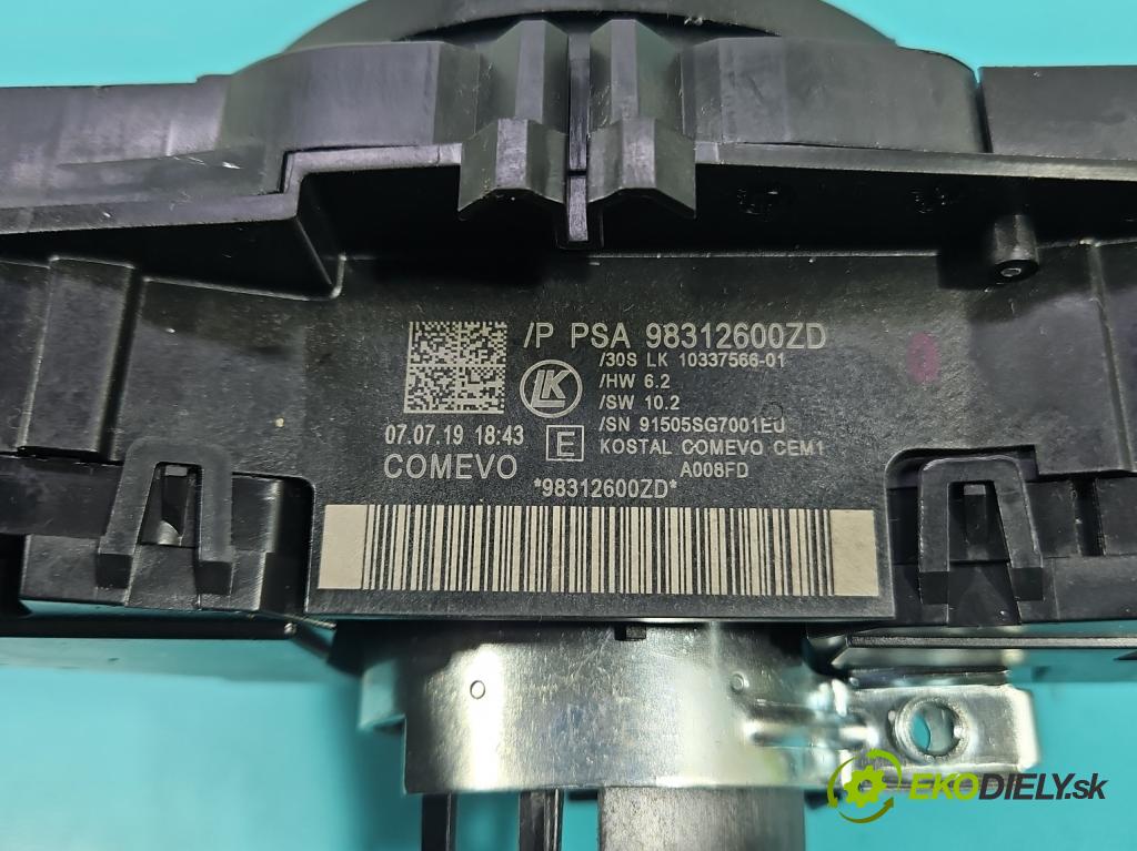 Peugeot 508 II 2018- 1.5 hdi 131 HP manual 96 kW 1499 cm3 5- prepínač komplex: 98312600ZD (Prepínacie páčky pod volantom)