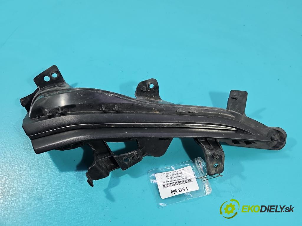 Peugeot 508 II 2018- 1.5 hdi 131 hp manual 96 kW 1499 cm3 5- Zaślepka: mřížka: nárazníku levé 9813565177