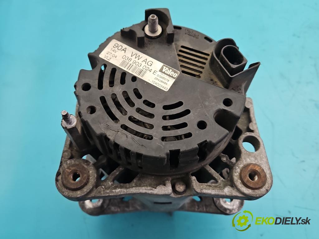 Seat Leon I 1999-2005 1.9 tdi 110 HP manual 81 kW 1896 cm3 5- Alternator 038903024E (Alternátor)