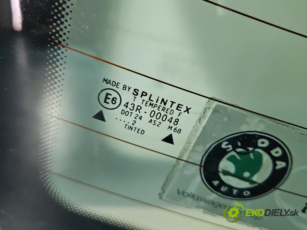 Skoda Fabia I 1999-2007 1.4 mpi 68 hp manual 50 kW 1397 cm3 4- sklo zadní  (Zadní sklo)