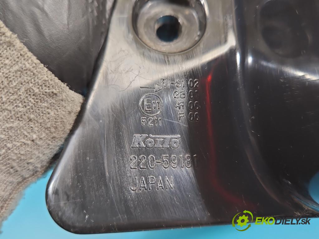 Suzuki SX4 I 2006-2014 1.6 16v 120 HP manual 88 kW 1586 cm3 5- svetlo / reflektor zadné pravé 220-59181 (Kľučka dverí ostatné)