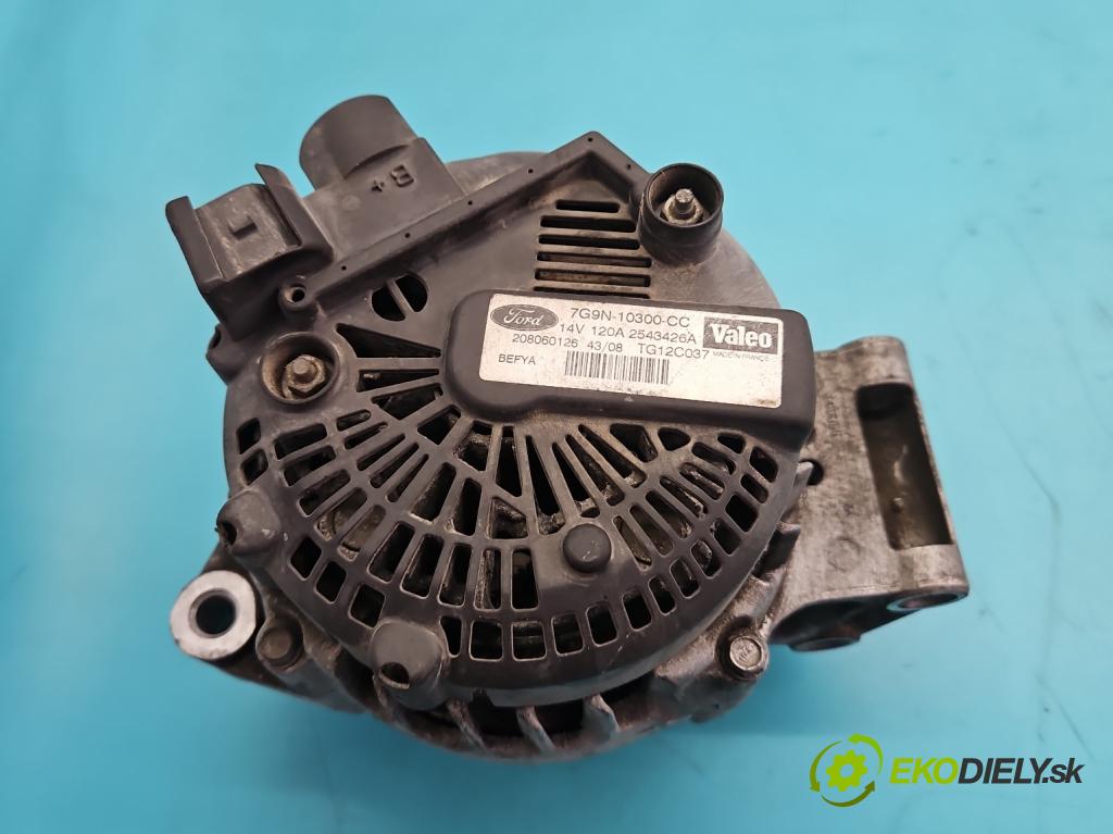Ford Fiesta Mk7 2008-2017 1.2 16V 82 HP manual 60 kW 1242 cm3 3- Alternator 7G9N-10300-CC (Alternátor)