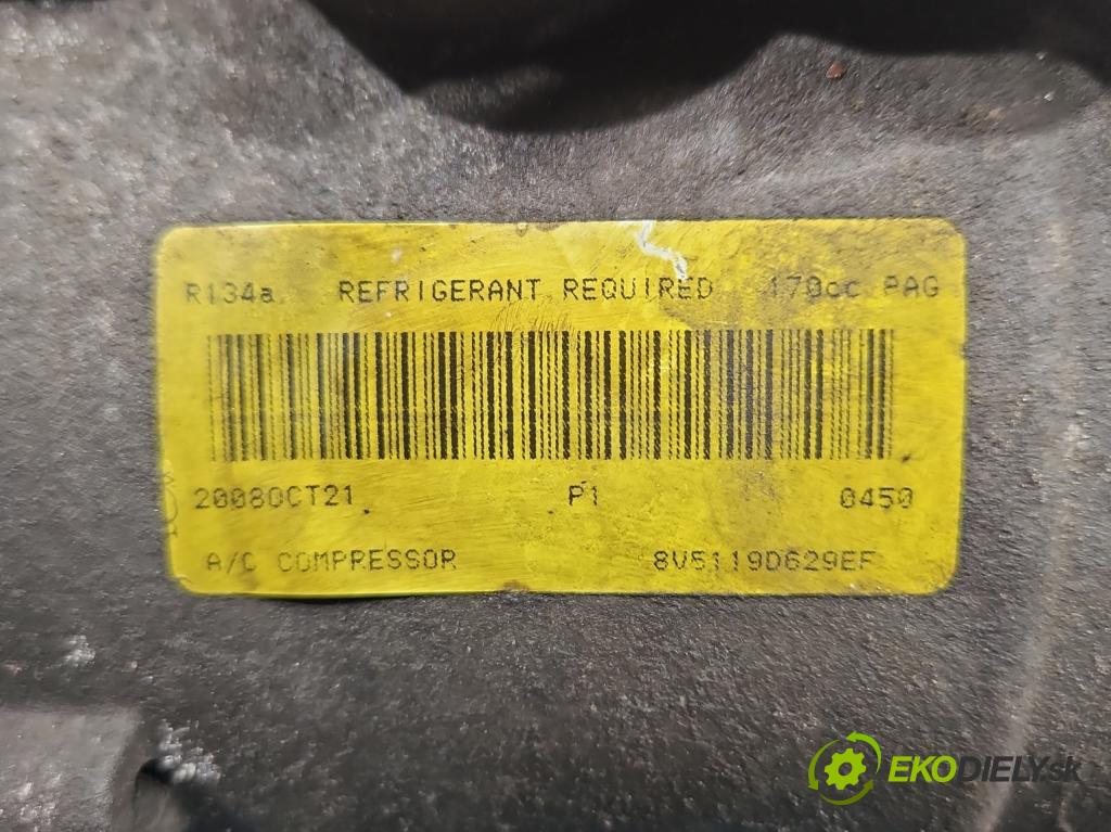 Ford Fiesta Mk7 2008-2017 1.2 16V 82 hp manual 60 kW 1242 cm3 3- Kompresor: klíma 8V5119F629EF (Kompresor klimatizace)