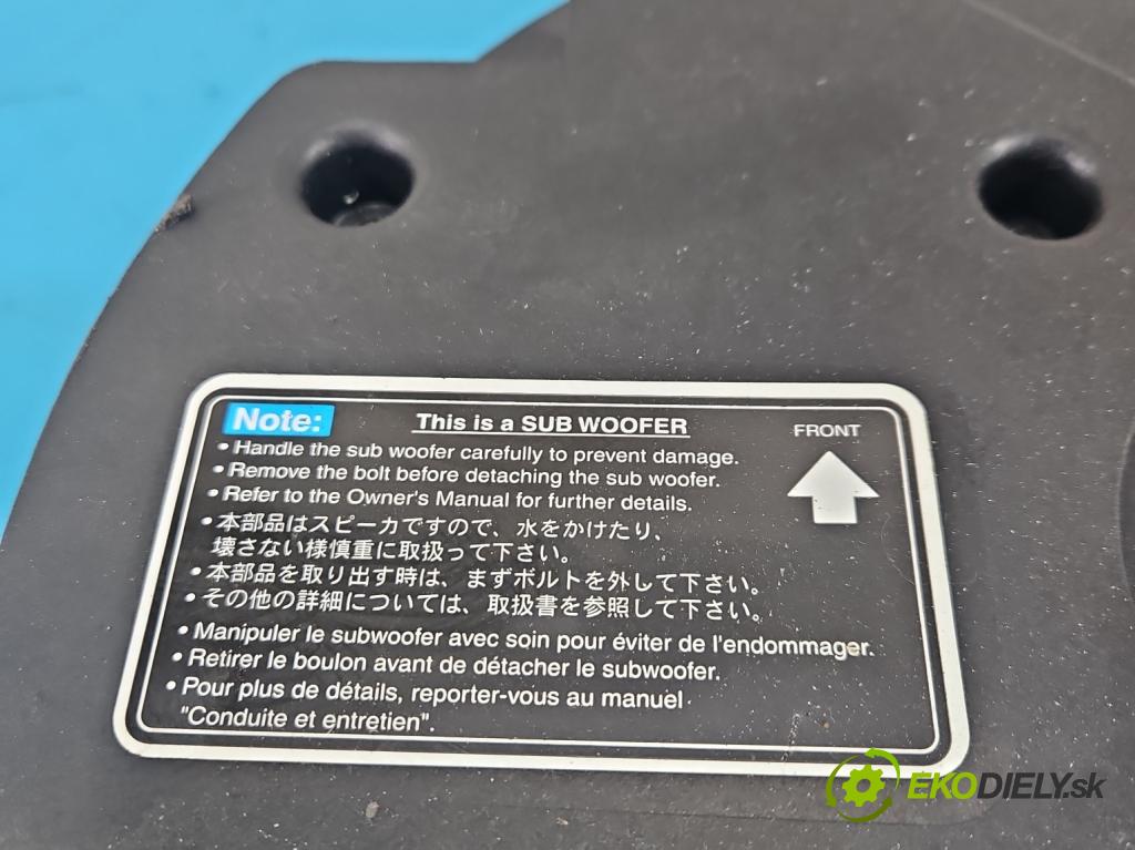 Mazda 6 I GG 2002-2007 2.0 citd 143 HP manual 105 kW 1998 cm3 5- Subwoofer: GJ5A66960 (Audio zariadenie)