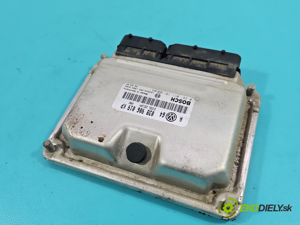 Vw Golf IV 1997-2003 1.9 tdi 101 HP manual 74 kW 1896 cm3 5- riadiaca jednotka motora 038906019KP