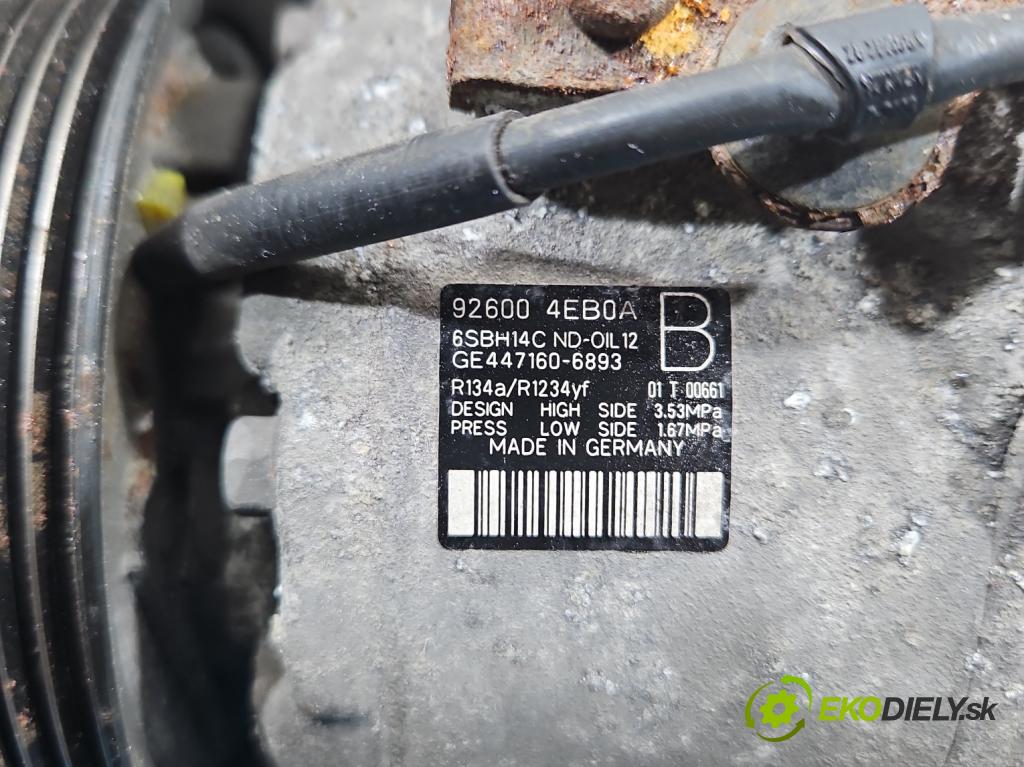 Renault Kadjar 2015-2022 1.2 131 HP manual 96 kW 1197 cm3 5- Kompresor: klimatizácie 447160-6893 (Kompresor klimatizácie)