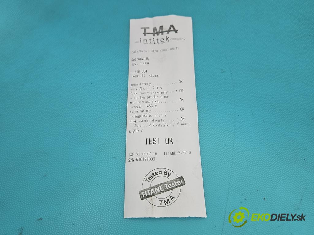 Renault Kadjar 2015-2022 1.2 131 hp manual 96 kW 1197 cm3 5- startér: 233000557R (Startér)