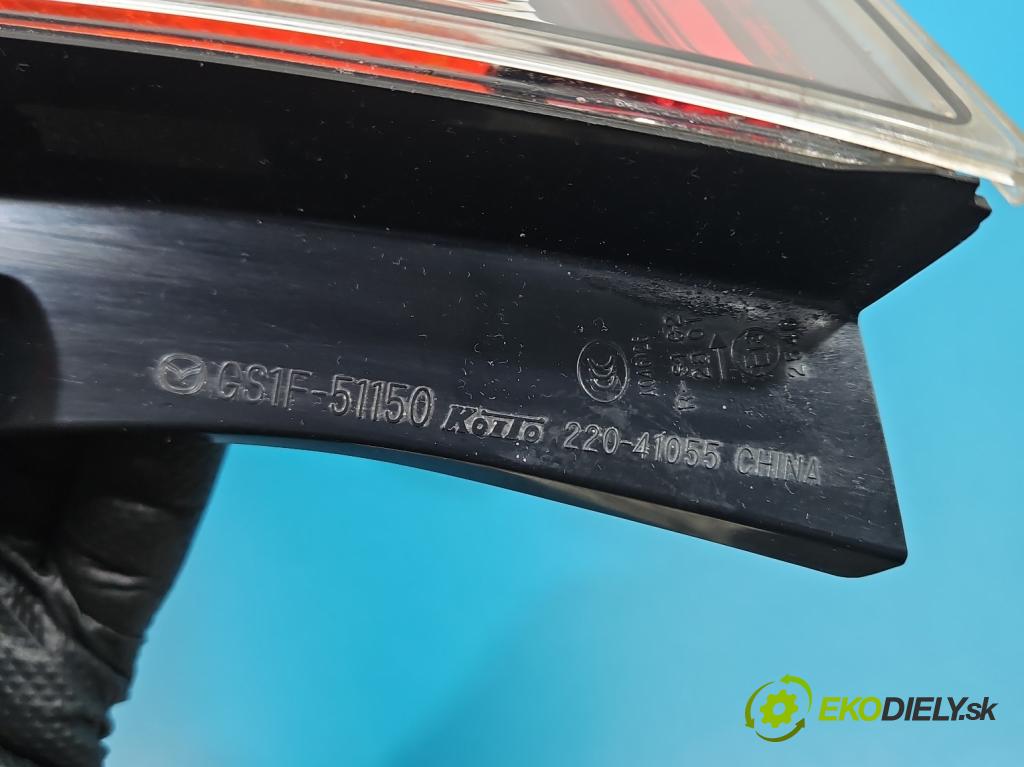 Mazda 6 II GH 2007-2012 2.0 16V 147 HP manual 108 kW 1998 cm3 5- svetlo / reflektor zadné pravé 220-41055 (Kľučka dverí ostatné)