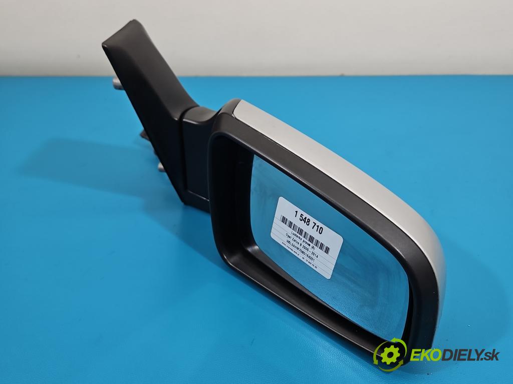 Opel Zafira B 2005-2014 1.8 16V 140 HP manual 103 kW 1796 cm3 5- zrkadlo pravé 13252958 (Kľučka dverí ostatné)