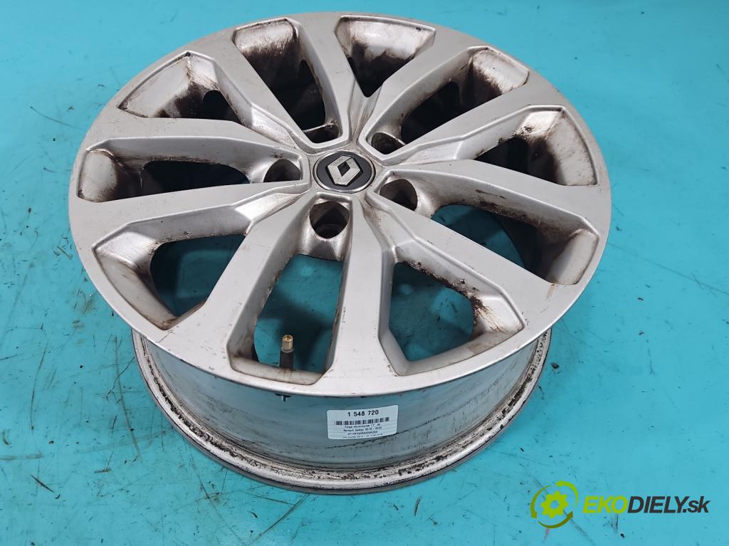 Renault Kadjar 2015-2022 1.2 131 HP manual 96 kW 1197 cm3 5- Disk hliník 17