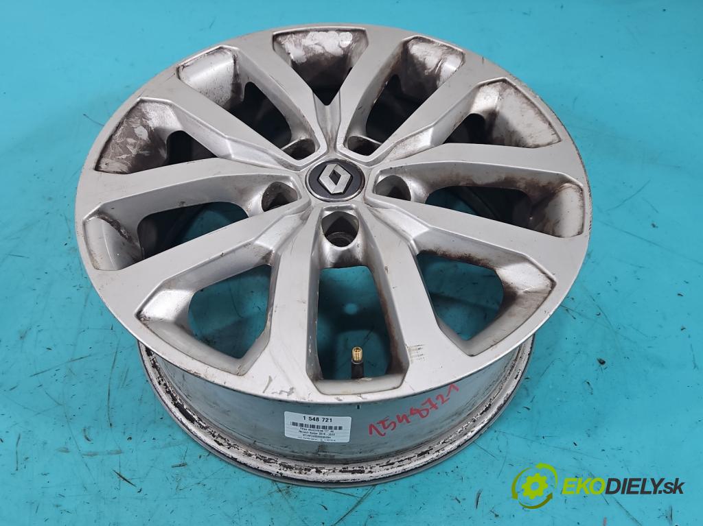 Renault Kadjar 2015-2022 1.2 131 HP manual 96 kW 1197 cm3 5- Disk hliník 17