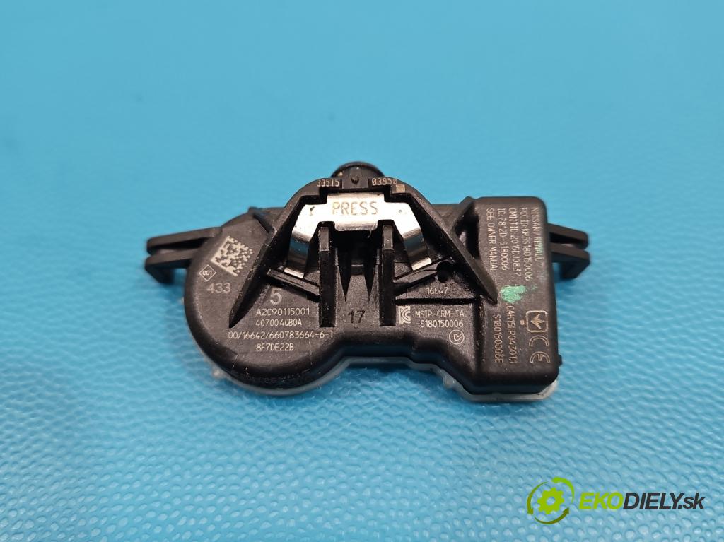 Renault Kadjar 2015-2022 1.2 131 HP manual 96 kW 1197 cm3 5- snímač tlak: pneumatika A2C90115001 (Snímač tlaku v pneumatike)