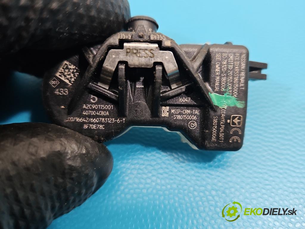 Renault Kadjar 2015-2022 1.2 131 HP manual 96 kW 1197 cm3 5- snímač tlak: pneumatika A2C90115001 (Snímač tlaku v pneumatike)