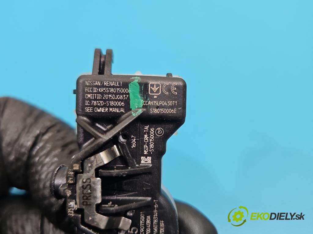 Renault Kadjar 2015-2022 1.2 131 HP manual 96 kW 1197 cm3 5- snímač tlak: pneumatika A2C90115001 (Snímač tlaku v pneumatike)