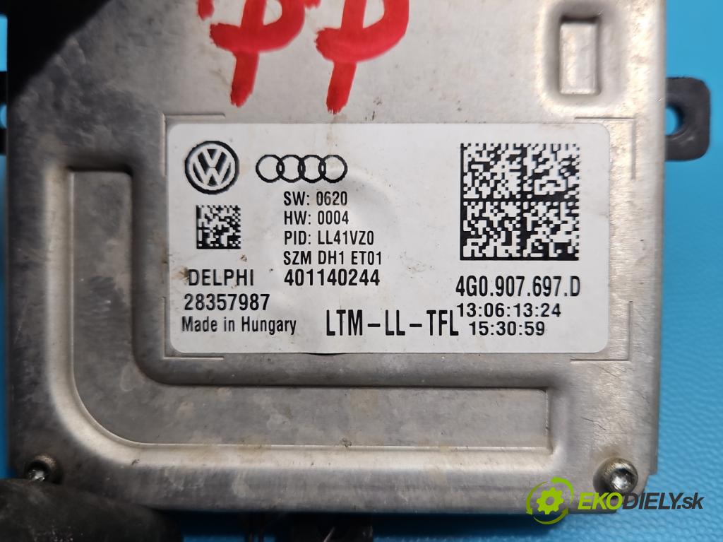 Audi A6 C7 2011-2018 2.0 TFSI 179KM automatic 132 kW 1984 cm3 4- modul lampy: 28357987
