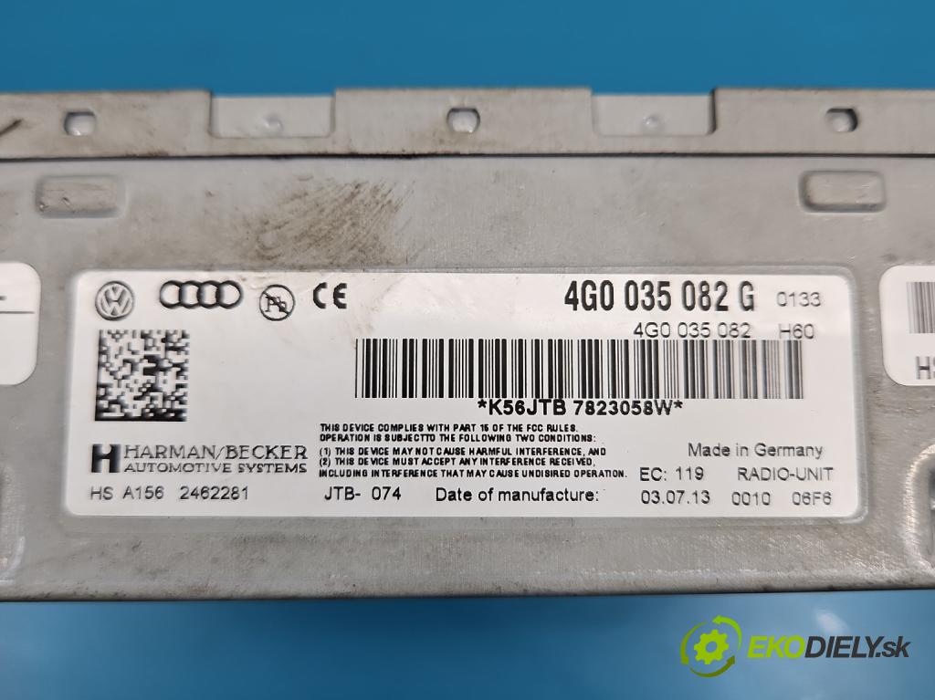 Audi A6 C7 2011-2018 2.0 TFSI 179KM automatic 132 kW 1984 cm3 4- riadiaca jednotka ostatné 4G0035082G