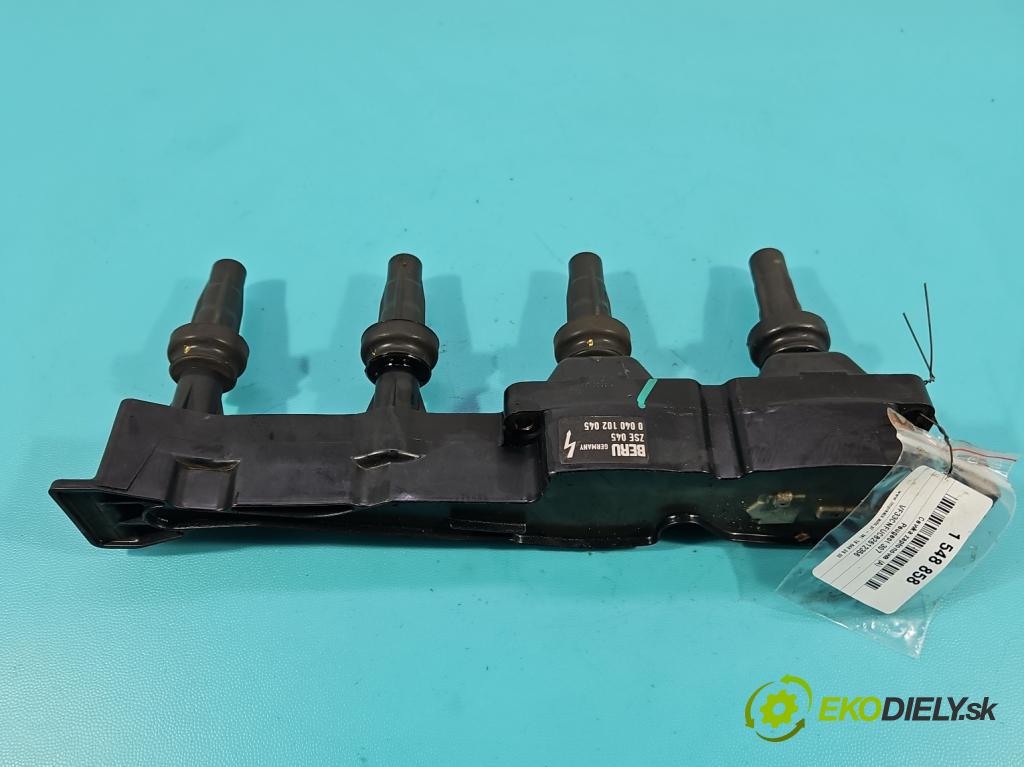 Peugeot 307 1.6 16V 109 HP manual 80 kW 1587 cm3 5- cievka zapaľovacia 0040102045 (Zapaľovacia cievka)