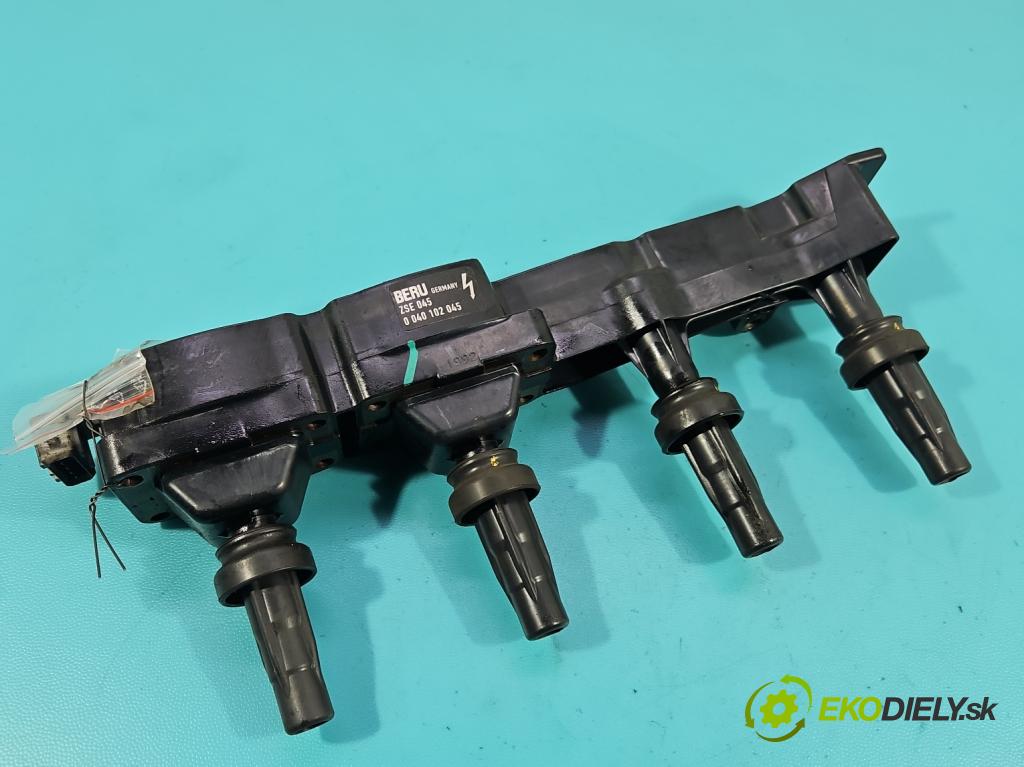 Peugeot 307 1.6 16V 109 HP manual 80 kW 1587 cm3 5- cievka zapaľovacia 0040102045 (Zapaľovacia cievka)