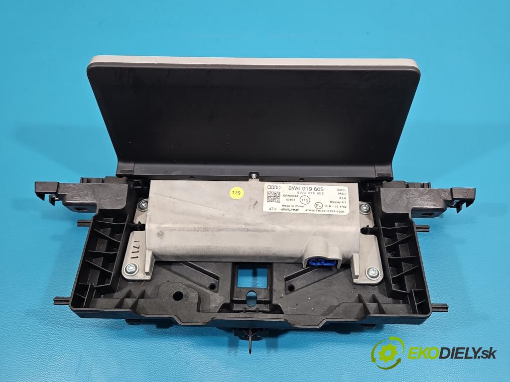 Audi A4 B9 2015-2024 2.0 TFSI 252KM automatic 185 kW 1984 cm3 4- displej 8W0919605 (Přístrojová deska)
