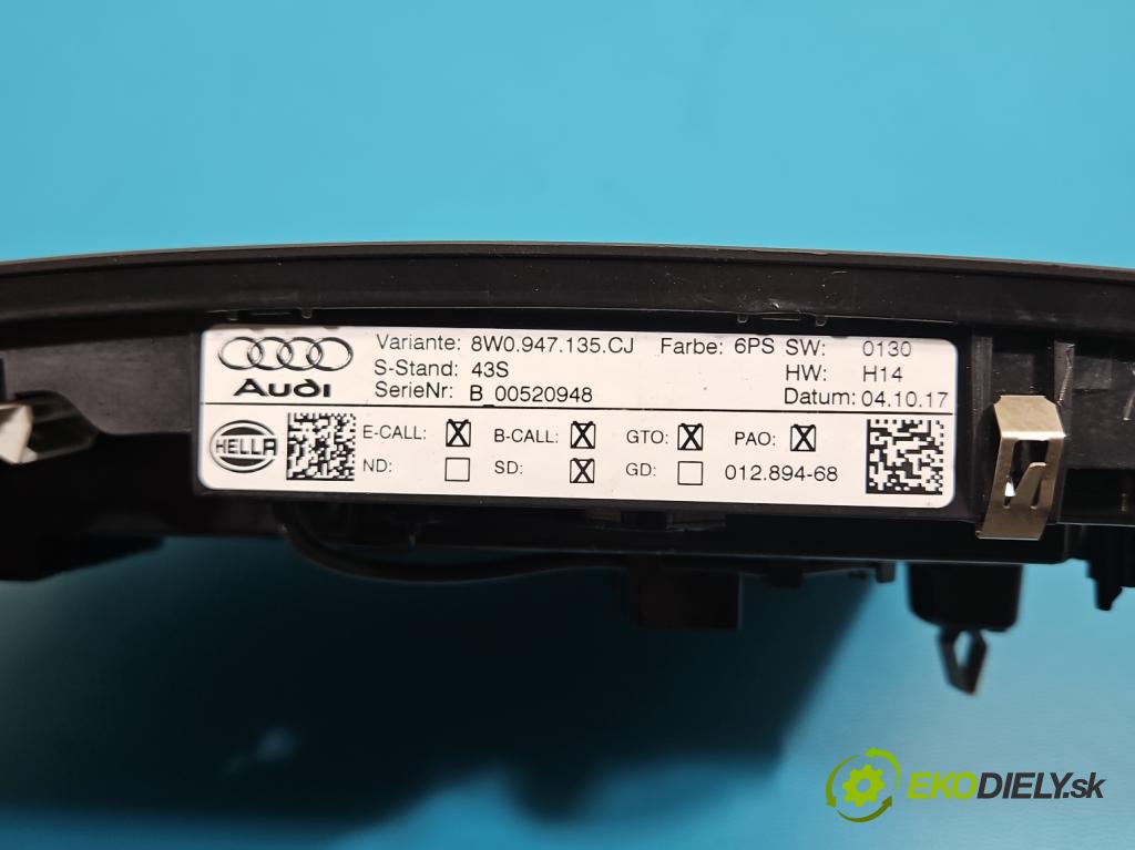 Audi A4 B9 2015-2024 2.0 TFSI 252KM automatic 185 kW 1984 cm3 4- svetlo / reflektor interiéra 8W0947135CJ