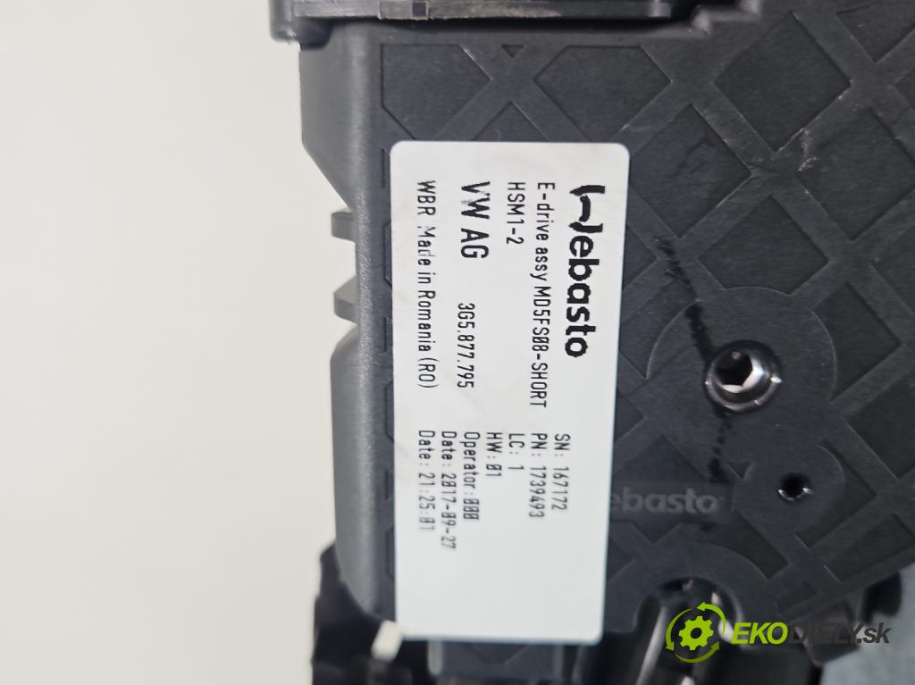 Audi A4 B9 2015-2024 2.0 TFSI 252KM automatic 185 kW 1984 cm3 4- Střešní okno: 8W5877041B (Sklo karosérie)