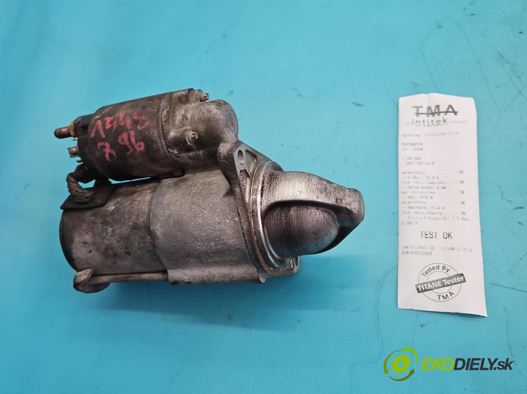Opel Zafira B 2005-2014 1.8 16V 140 HP manual 103 kW 1796 cm3 5- štartér 55556092 (Štartér)